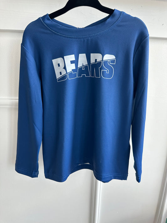 La Vernia Bears Blue Performance Long Sleeve Shirt