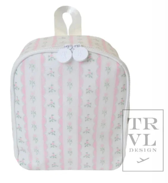 TRVL Ribbon Floral Pink Lunchbox Bag