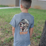 Burlebo Boys Heather Dark Grey Mallard Camo Dog