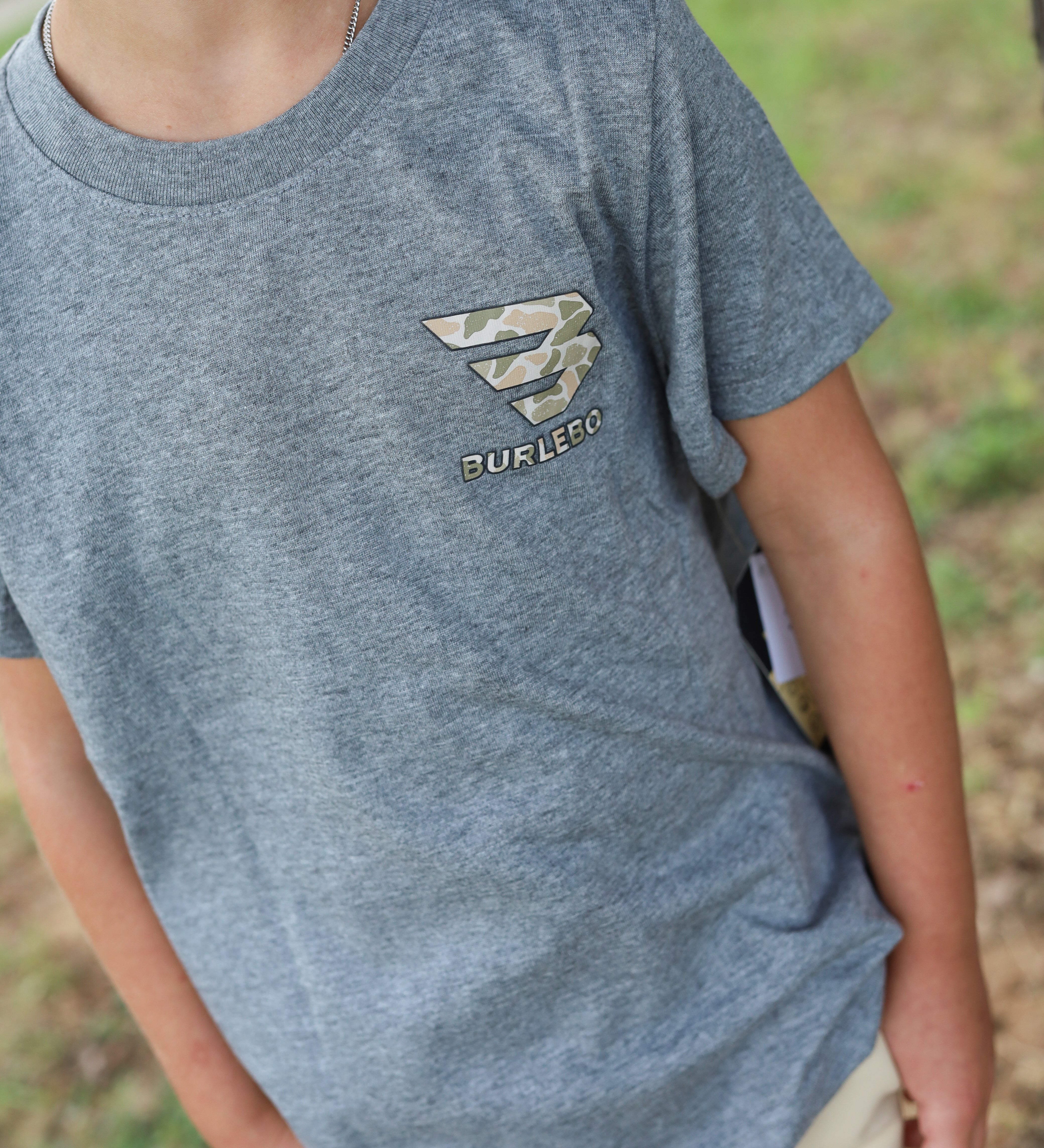 Burlebo Boys Heather Dark Grey Mallard Camo Dog