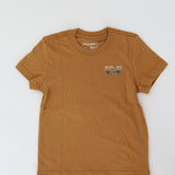 Burlebo Boys Heather Light Brown Bow And Buck Shirt