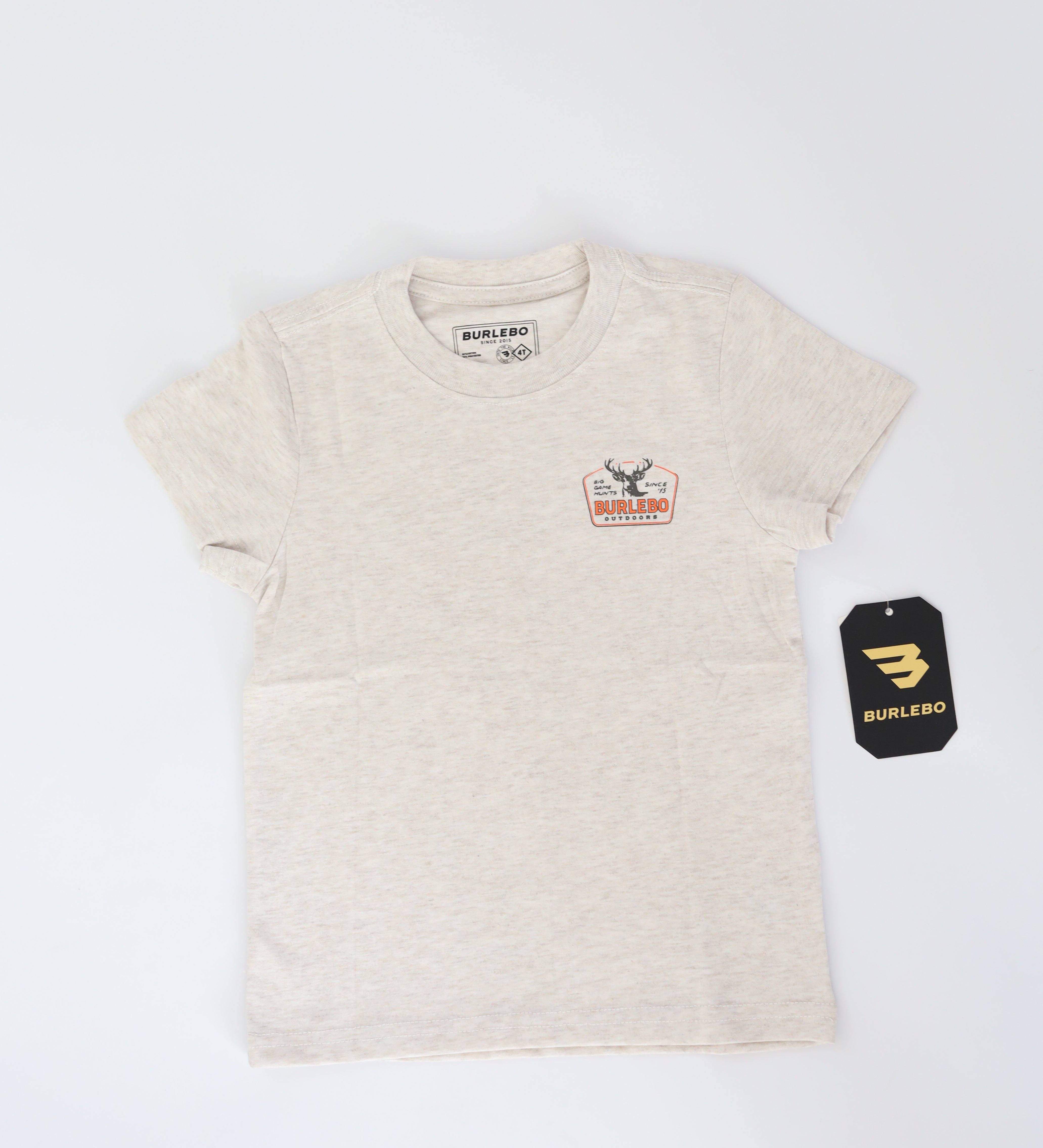Burlebo Boys Heather Oatmeal Buck Shirt