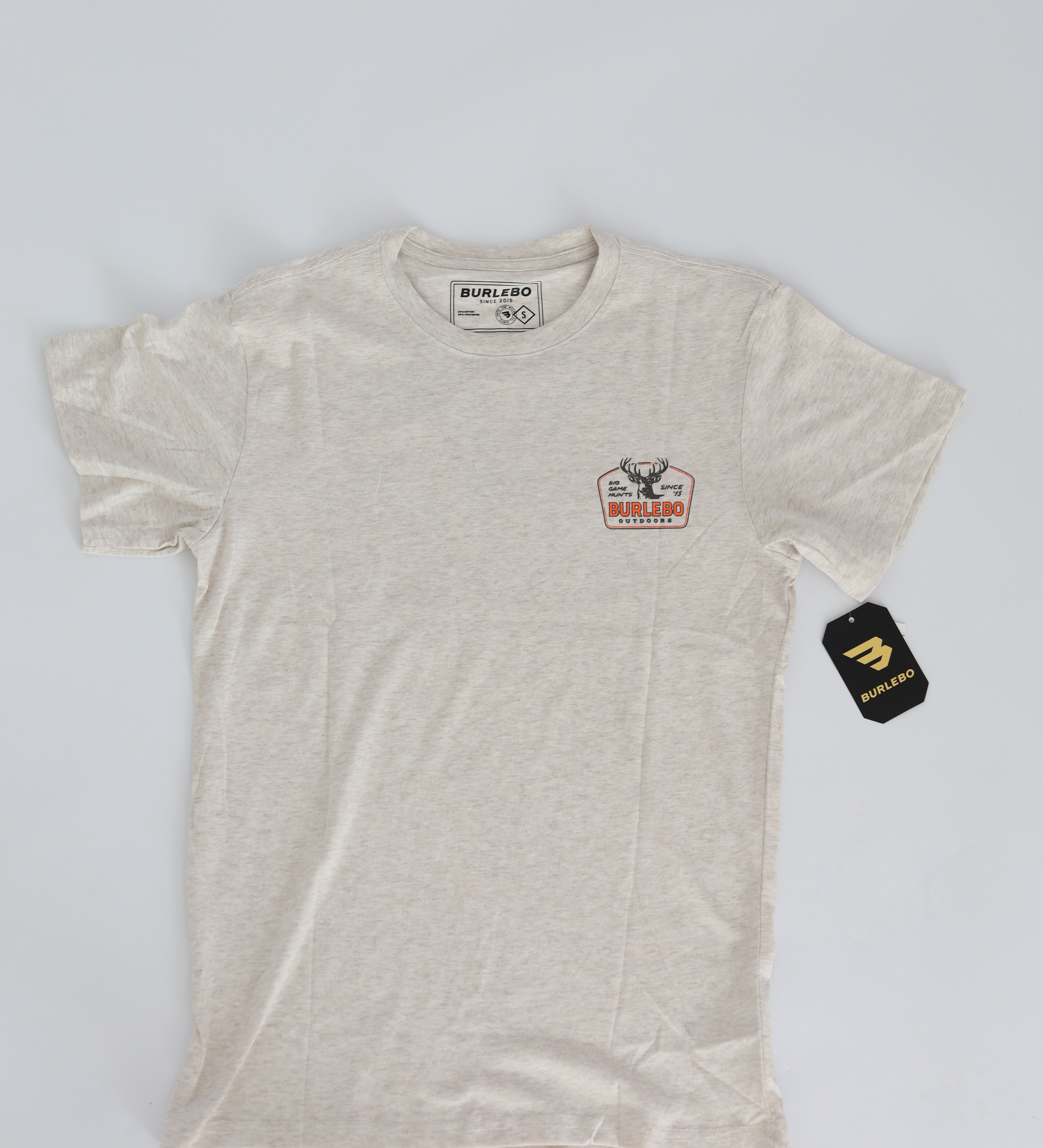 Burlebo Mens Heather Oatmeal Buck Shirt