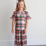 Hollis Baker Girls Pink Plaid Two Piece Set
