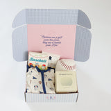Boys Let's Play Baseball Newborn Box