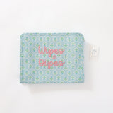 TRVL Petite Fleur Blue Wipes and Dipes Bag