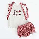 Aggie Embroidered Set With Bloomers