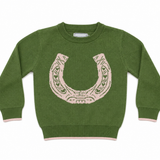 Hollis Baker Girls Horseshoe Sweater
