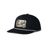 Burlebo Mens Camo Patch Black Hat
