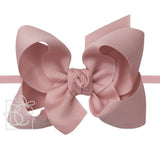 Beyond Creations Mauve Headband Bow