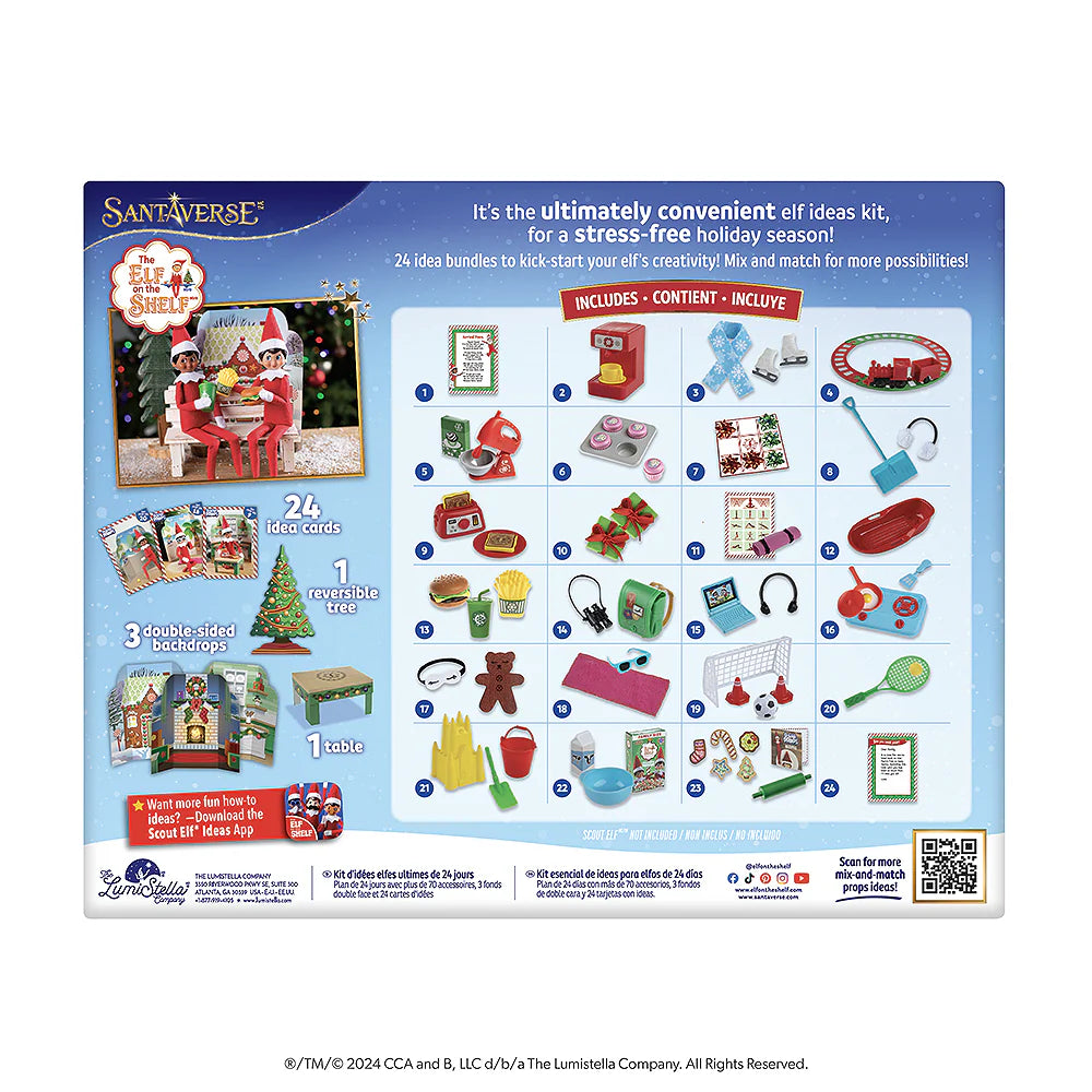 Polar Props™ 24-Day Ultimate Elf On The Shelf Ideas Toy Kit