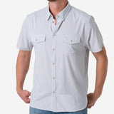 Burlebo Mens Light Grey Performance Western Shirt