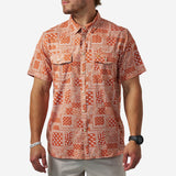 Burlebo Mens UT Texas Paisley Performance Western Shirt