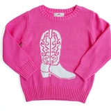 Ruth & Ralph Cowboy Boots Girls Sweater