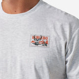Burlebo Mens Heather Ash Grey Buck Stamp Shirt