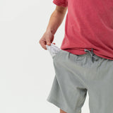 Burlebo Boys Grey Athletic Shorts With Grey Aztec