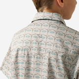 Burlebo Boys Skull Rancher Performance Western Shirt