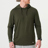 Burlebo Mens Mallard Green Performance Hoodie