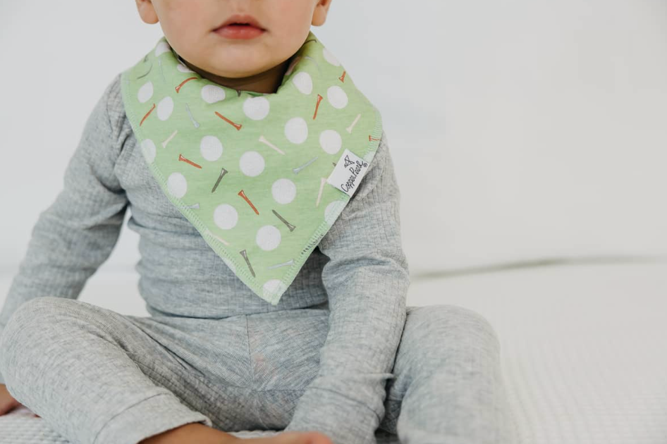 Bogey Baby Bandana Bib Set (4 pack) Copper Pearl