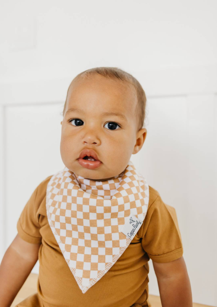 Vance Baby Bandana Bib Set (4 pack) Copper Pearl