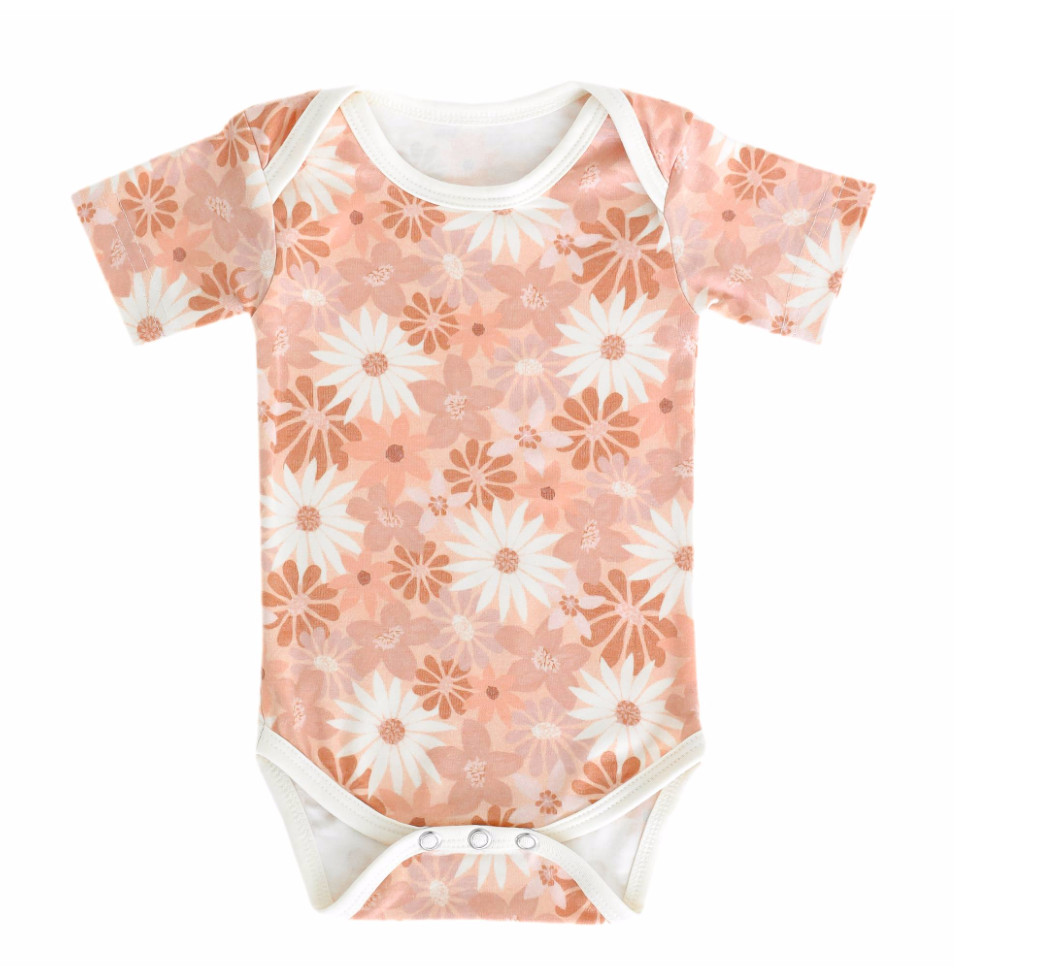 Girls Penny Flower SS Bodysuit