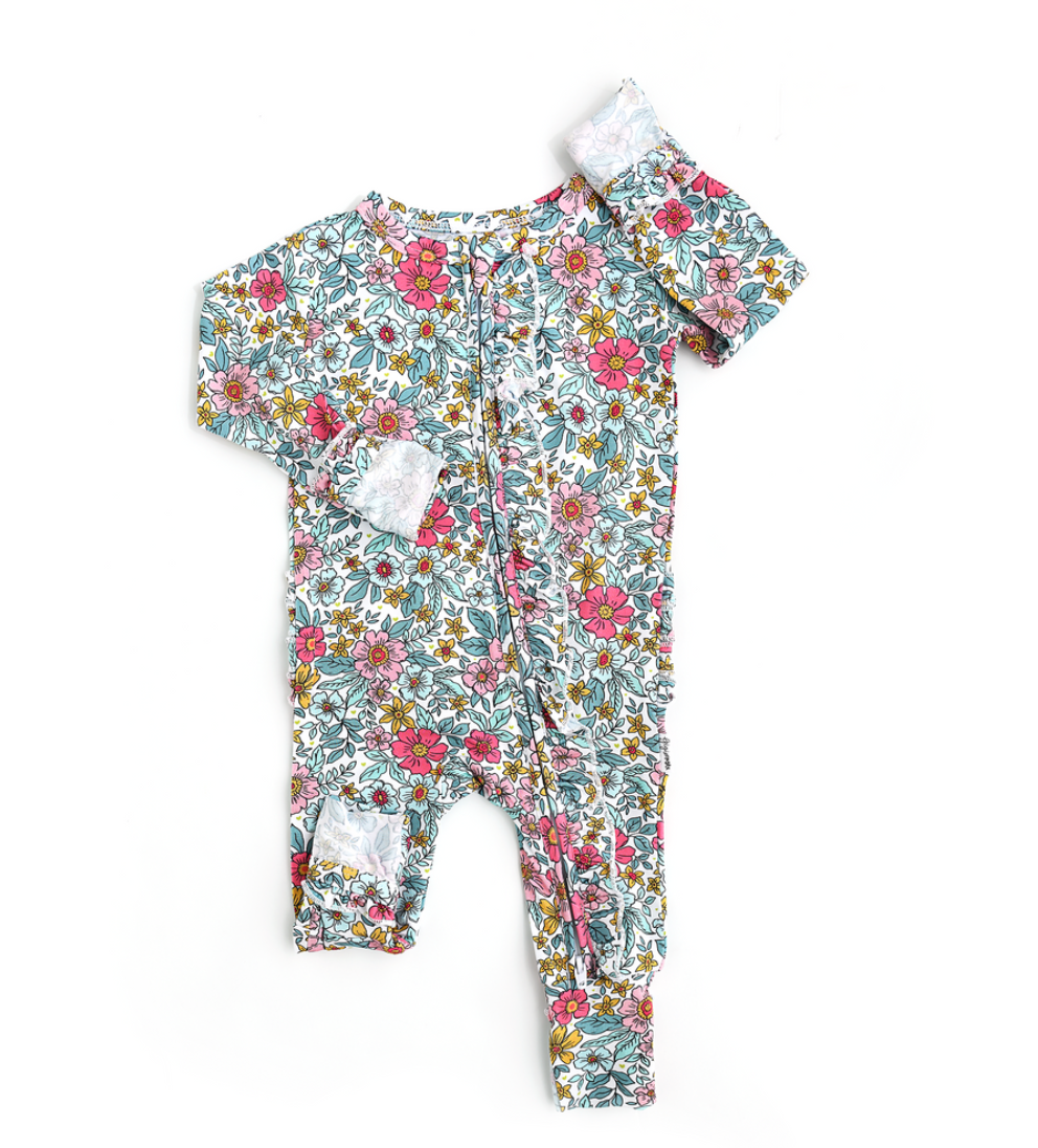 Tilly Bamboo Girls Zipper Onesie