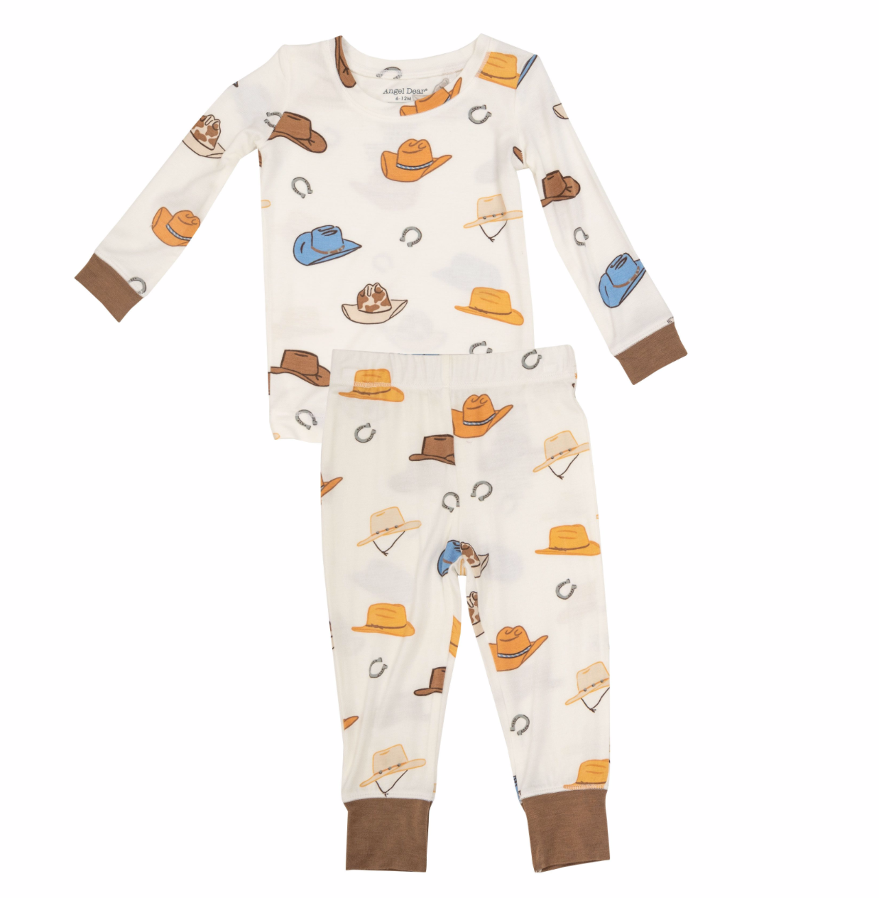 Cowboy Hats Long Sleeve Bamboo Two Piece Pajamas