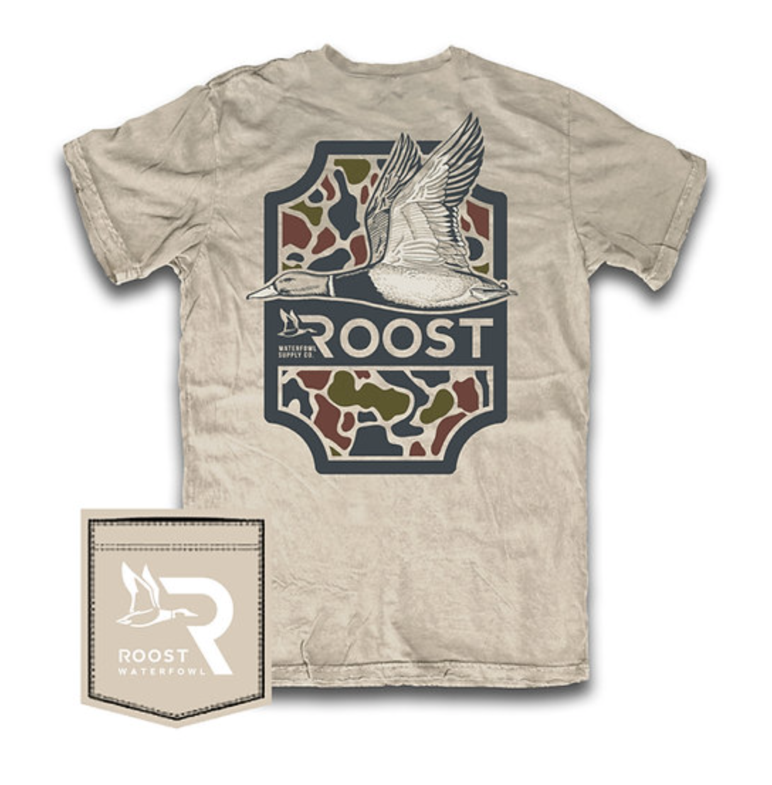 Fieldstone/Roost Boys Camo Shield T Shirt