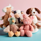Mud Pie Farm Plush Rattle Pals