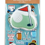 Mud Pie Golf Flag Ouch Pouch & Stickers Gift