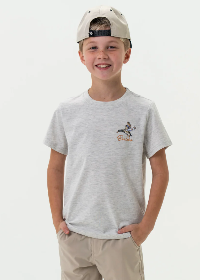 Burlebo Pintail Triangle Duck - Heather Ash Grey Boys Shirt