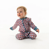 Burlebo Texas Flag Zip Up Onesie Boys Onesie & Girls