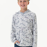Burlebo White Camo Performance Pullover boys
