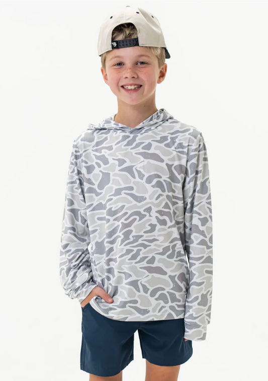 Burlebo White Camo Performance Pullover