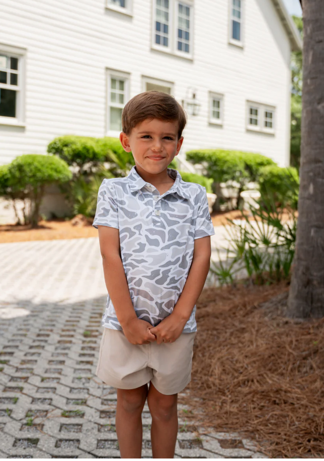 Burlebo White Camo Polo