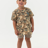 Burlebo Pintail Camo SS Tee - Jumping Trout Boys Shirt