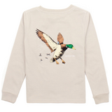 Properly Tied Mallard Duck Flight Long Sleeve Boys Shirt