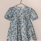 Almond Bud Forget Me Not Floral Dress w/ Puff Sleeves & Bloomers