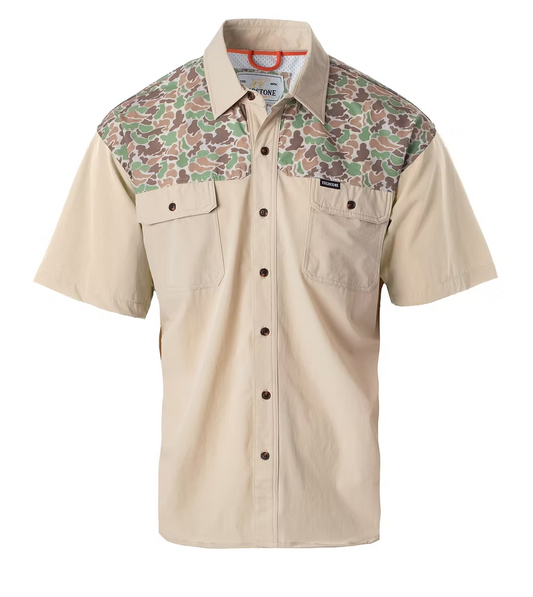Fieldstone Wingman Camo Button Down Boys Shirt