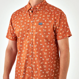 Burlebo Gameday In Austin Men's Performance Button Up Short Sleeve