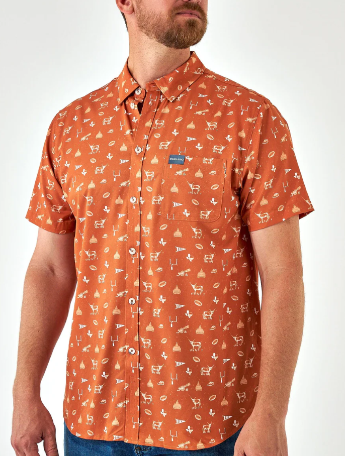 Burlebo Gameday In Austin Men's Performance Button Up