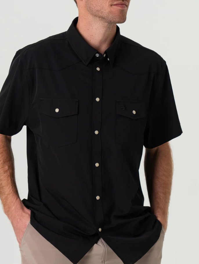 Burlebo Black Western Performance Men's Shirt
