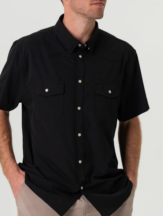Burlebo Black Western Performance Men's Shirt