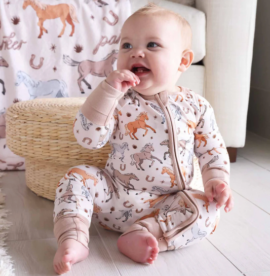 Ponies Bamboo Boys Onesie