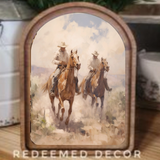 Arch Top Cowboys Framed Art
