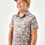 Burlebo Deer Camo Performance Boys Polo