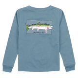 Properly Tied Rainbow Trout Long Sleeve Boys Shirt