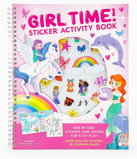Girl Time! Sticker & Coloring Activity Book