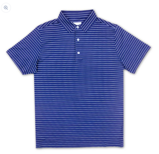 Summer Duck Mens Daddy & Me Blue Perfromance Polo Shirt