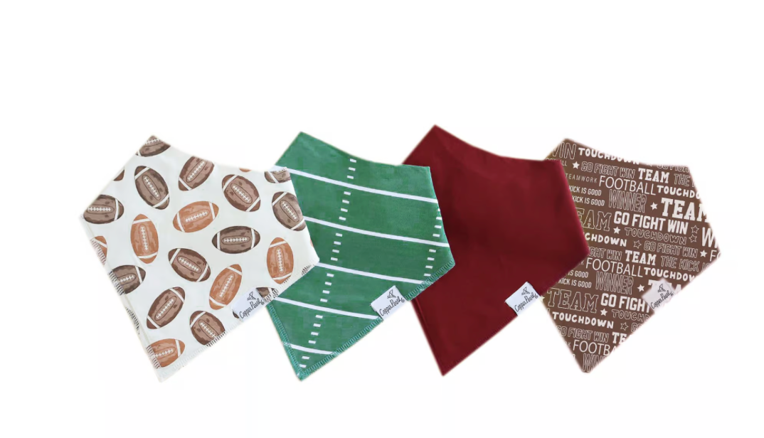 Copper Pearl Blitz Baby Bandana Bib Set (4 pack) Copper Pearl